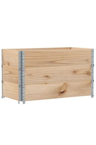vidaxl Coliere pentru paleți, 3 buc., 100 x 50 cm, lemn masiv de pin