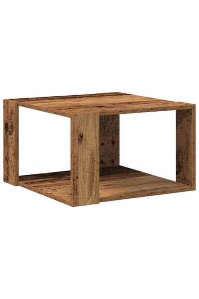 vidaxl Masă de cafea Lemn Vechi 51,5 x 51,5 x 30 cm Lemn compozit