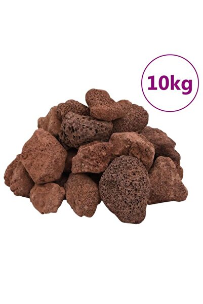 vidaxl Pietre vulcanice, 10 kg, roșii, 5-8 cm