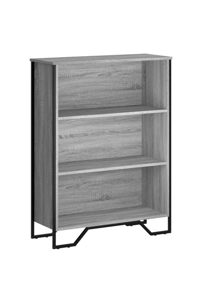 vidaxl Bibliotecă, gri sonoma, 80x31x106 cm, lemn prelucrat