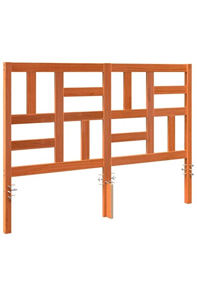 vidaxl Întăritură de pat cu headboard Maroniu cerat 145,5 x 4 x 104 cm