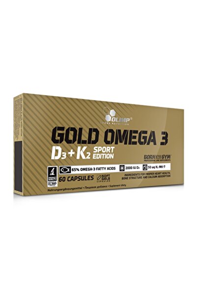Olimp Χρυσό Ωμέγα 3 D3 + K2 Αθλητική Έκδοση (60 Κάψουλες)