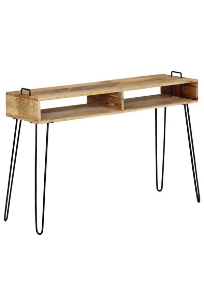 vidaxl Masă consolă, 115 x 35 x 76 cm, lemn masiv de mango