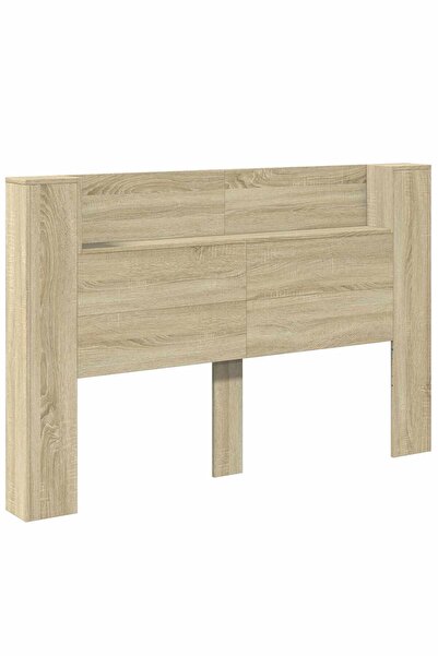 vidaxl Tăblie cap Stejar Sonoma 160 x 16,5 x 103,5 cm Lemn compozit