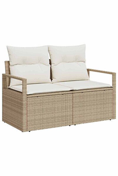 vidaxl Canapea de grădină cu pernă 120 x 62 x 69 cm poliratan