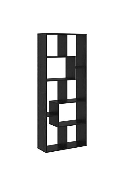 vidaxl Dulap pentru cărți Stejar Negru 67 x 25 x 162 cm Lemn compozit