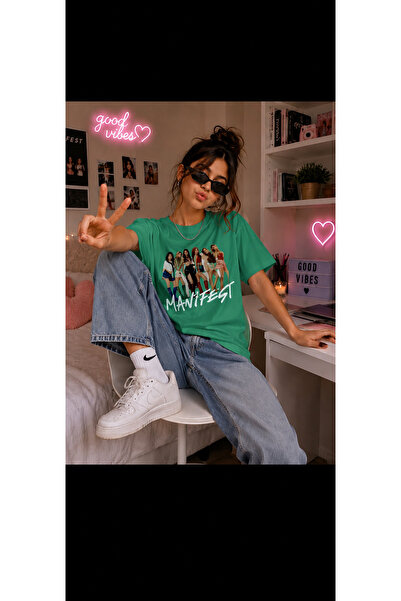 MASİON VESSAİRE Manifest Baskılı Çocuk Yazlık T-shirt Pamuklu