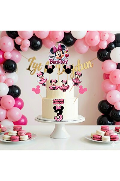 Ays Bridal Mickey Mouse temalı pasta süsü kürdanı 11 adet