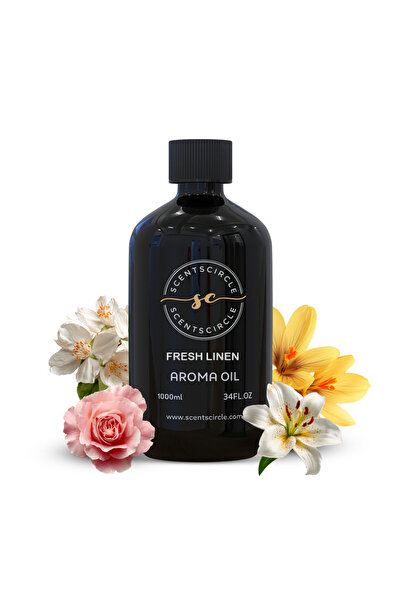 Scentscircle Fresh Linen Aroma Diffuser Oil 1000ml | Premium Fragrance Oil