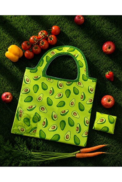 tarzınısec Tarzını Seç Katlanabilir Cepli Bez Market Çantası 44x48 cm – Avoka...
