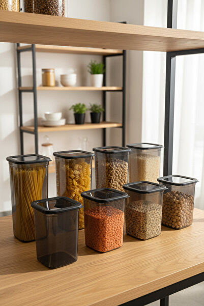 YAZICI 6-Piece Food Storage Container Set 3X1.9 L 3X1.3 L Bpa Free Legumes Pa...