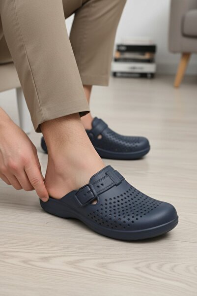 enoch Men's Closed Toe Orthopedic Lightweight Sabo Bathroom Slippers with Int...
