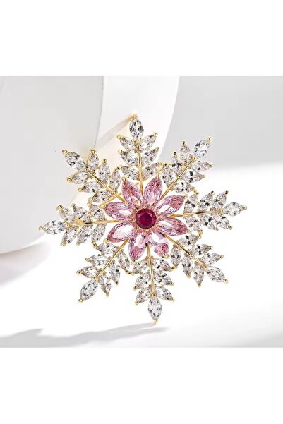 LWP Shop Pink Snowflake Broş