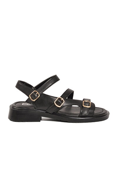 FLORİN Black Soft Sole Lightweight Women's Sandals 1905 Z