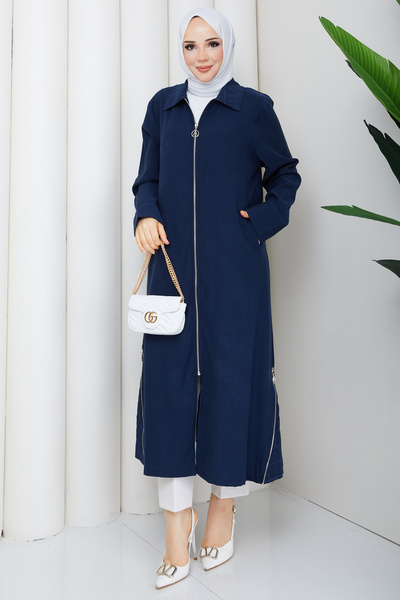 Pamuk Butik Women's Skirt with Zipper Detail, Wear and Go