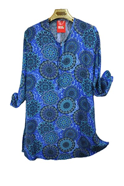 elma abone Plus Size Women's Summer Viscose Tunic