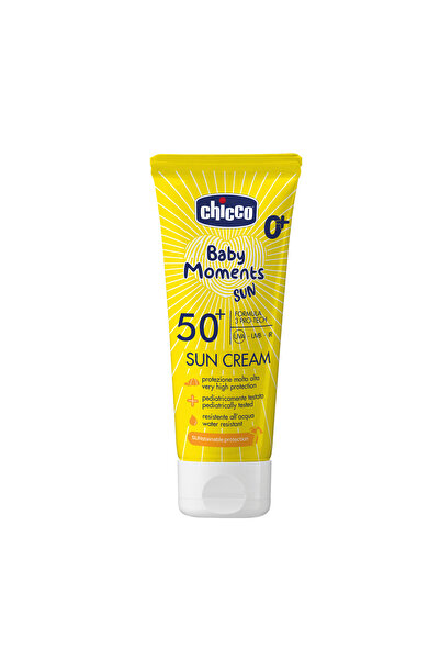 Chicco Crema protectie solara Baby Moments SPF 50+, 75 ml, 0 luni+