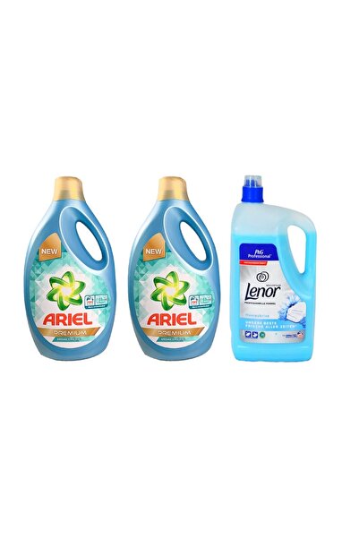 Ariel 2x Detergent Premium 5.7 L + Lenor Balsam Profesional 5L