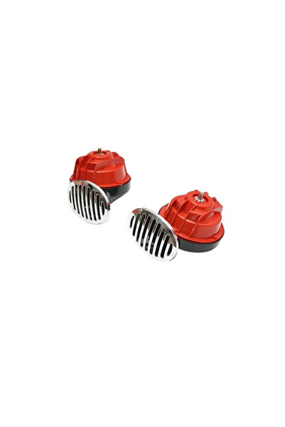 OEM Claxon auto universal, 12V, 112dB, cu releu, grila crom