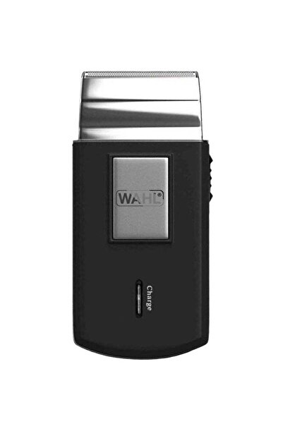 Wahl طقم ماكينة حلاقة للسفر قابلة لإعادة الشحن باللون الأسود/الفضي