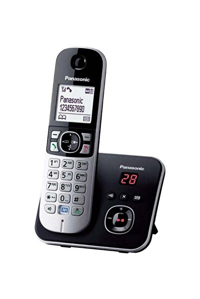 PANASONIC KX-TG6821EB Single DECT Cordless Phone With Answering Machine Black