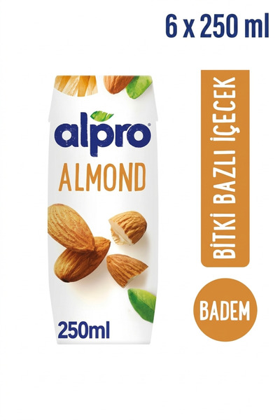 Alpro Bademli İçecek Badem Sütü 250ml x 6 adet