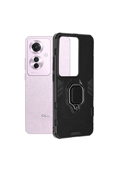 DAMUR Husă de protecție robustă cu inel tip armură pentru Oppo Reno11 F, Inel...