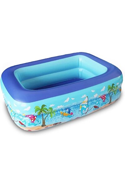 Sunshine smile Надуваем басейн за деца, Слънчева усмивка, 2 нива, PVC, 100x70...