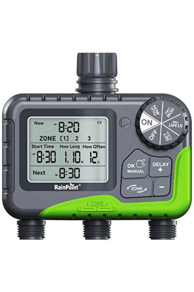 RAINPOINT Temporizator pentru furtun cu 3 zone ITV305