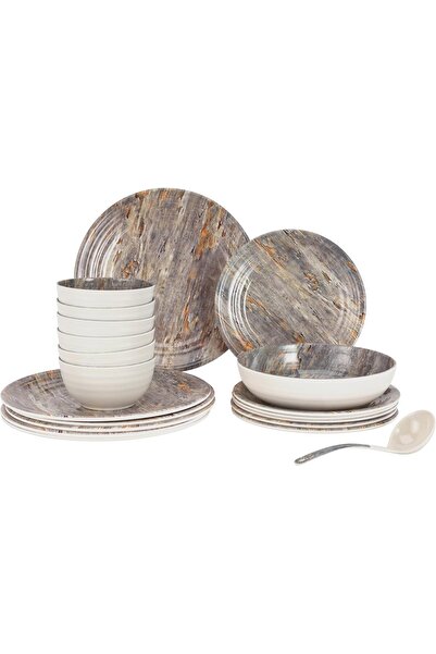 ROYALFORD 20pcs Melamineware Dinner Set RF12513 Includes Dinner and Side Plat...