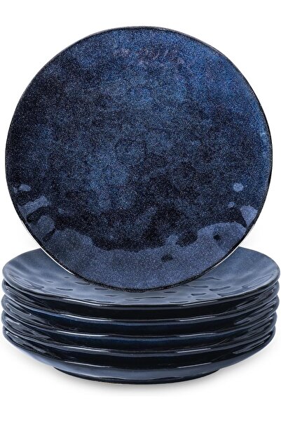 vicrays Ceramic Dinner Plates Set, 10.5 Inch, Set of 6, Round, Microwave, Ove...