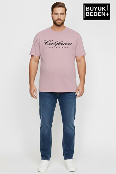 Superlife Süperlife Men's Large Size Handwritten California Printed 3Xl-6Xl C...