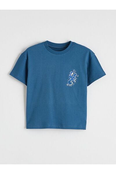 LC Waikiki Crew Neck Printed Boy's T-Shirt