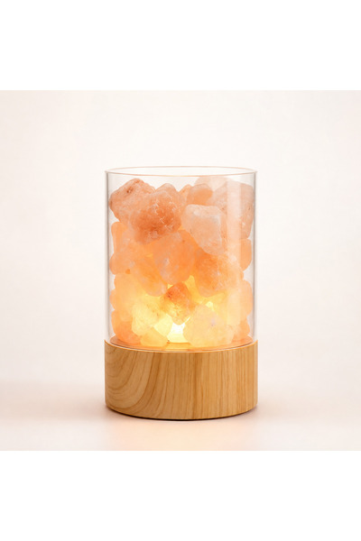 OEM Lampă de sare – Lumină ambientală caldă LED, 14,5 cm, USB