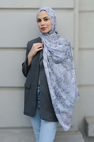 diorel Marble Cotton Shawl-Grey