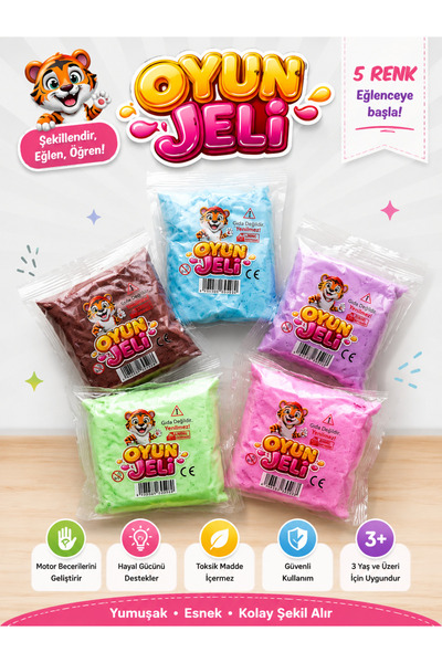 CLAY Oyun jeli slime oyuncak (karışık renk gönderilir )