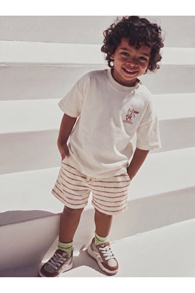 Tinymuyt Boy's 2-Piece Set: Front and Back Printed Combed Cotton T-Shirt and ...
