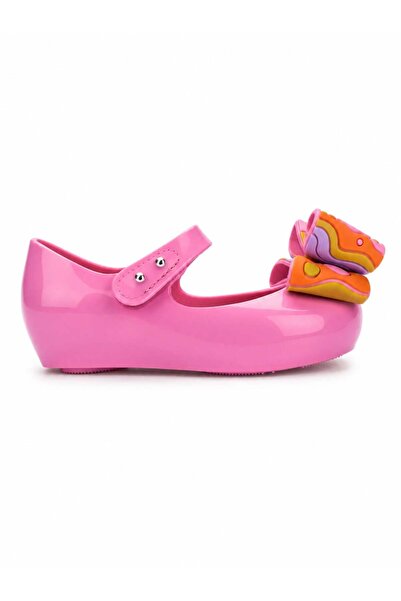 Mini Melissa Girl's Ultragirl Wonderland Bb Bowknot Ballerina Flats 21-29 Whi...