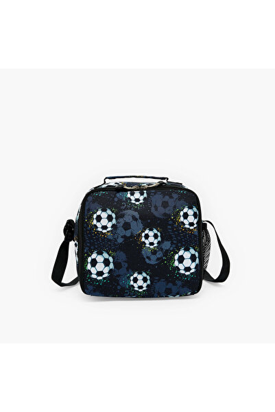 ST Right St.Right Football Print Lunch Bag for Boys 8-13 Years with Insulation