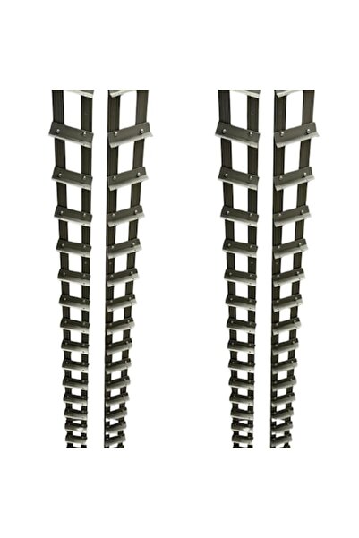 PERGO Sistem de șine glisante din aluminiu PergoLino, 225 cm, Antracit, pentr...