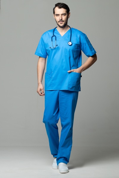 tag Costum medical MEN COTTON STRETCH pentru barbati, Bumbac flexibil cu elas...