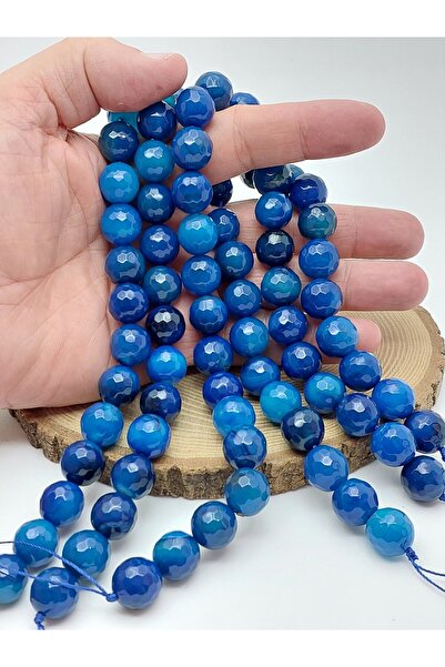 Yasamtohumu Agate Stone Faceted Cut String 14mm (62162)