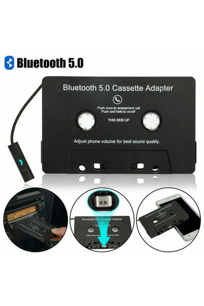 Alayjah Bluetooth 5.0 Car Audio Stereo Cassette Bluetooth Tape Converter for ...