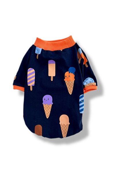 Luli Pet Dondurma Desenli Köpek T-shirt