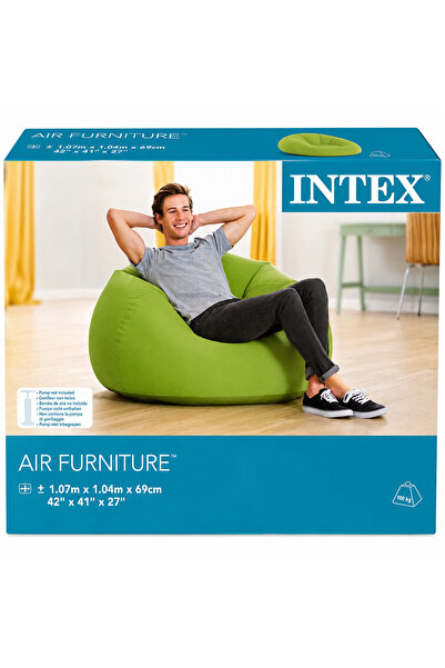 Intex Φουσκωτή Πολυθρόνα Air Furniture, 107 x 104 x 69 εκ., Φουσκωτή Πολυθρόν...