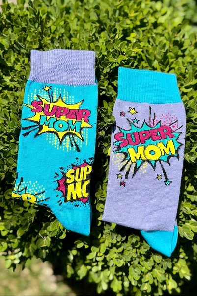 LouSocks جوارب رياضية للجنسين من Super Mom بتصميم مختلف لليد اليمنى واليسرى