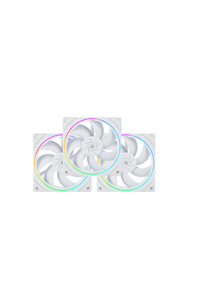 ThermalRight TL-S12 Set de 3 ventilatoare ARGB de 120mm, Albe, 1500 RPM