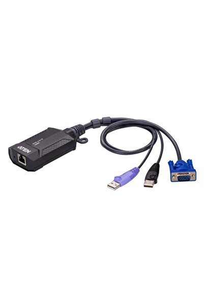 Aten Adaptor consolă KVM USB CN800-AT, 1920 x 1200, Negru/Mov
