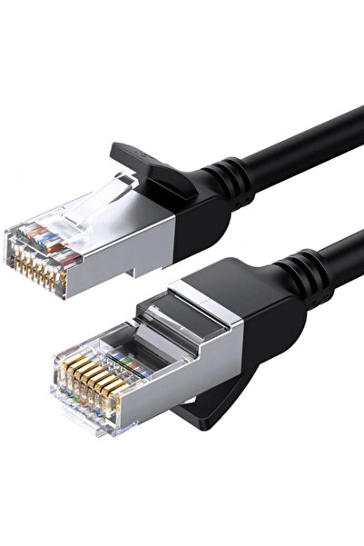 Ugreen Cablu Retea NW101 Flat, UTP, Cat6, 0.5m, Negru