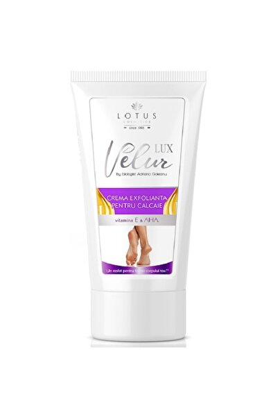 Lotus Natural Plant Cremă exfoliantă pentru călcâie cu vitamina E și AHA, Vel...